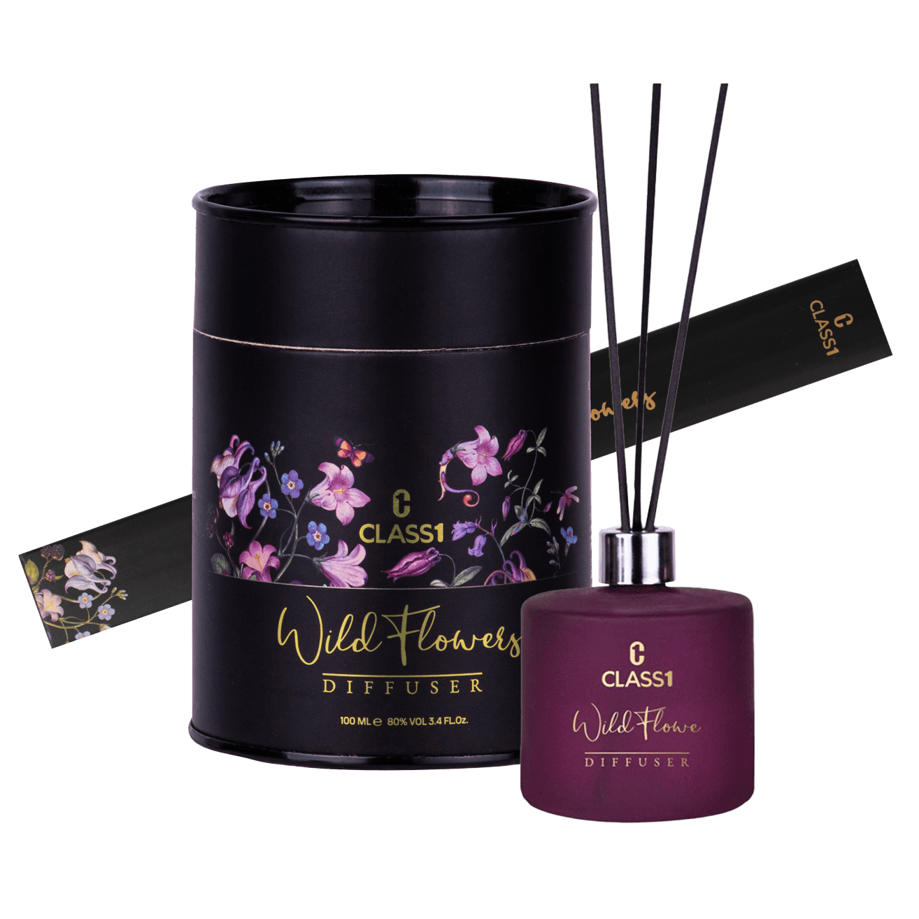 خوشبوکننده هوا با نی کلاس یک مدل Lavender Wild Flowers - Image 1